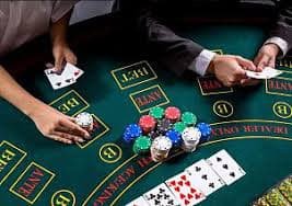Betting layout with French terminology